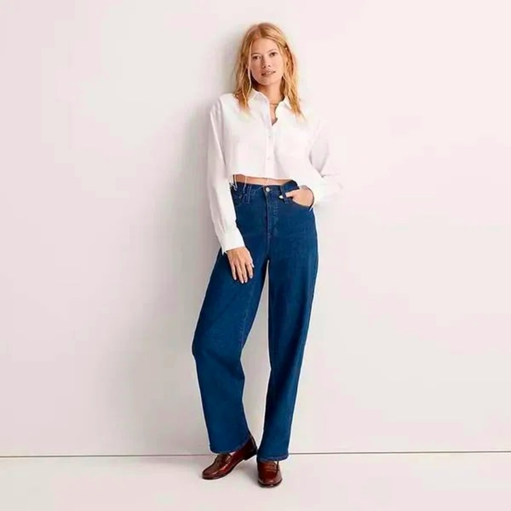 NWOT Madewell Perfect Vintage Wide Leg Jeans Size 26